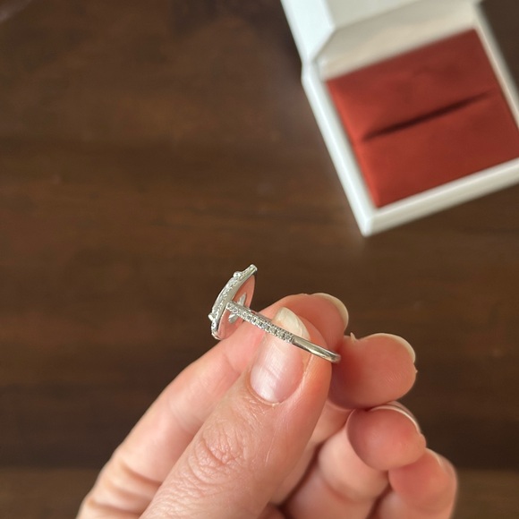 2 Carat Pear Lab Grown Diamond Engagement Ring - Picture 6 of 15